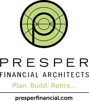 Logo for Presper Financial Architects. Plan, Build, Retire. presperfinancial.com