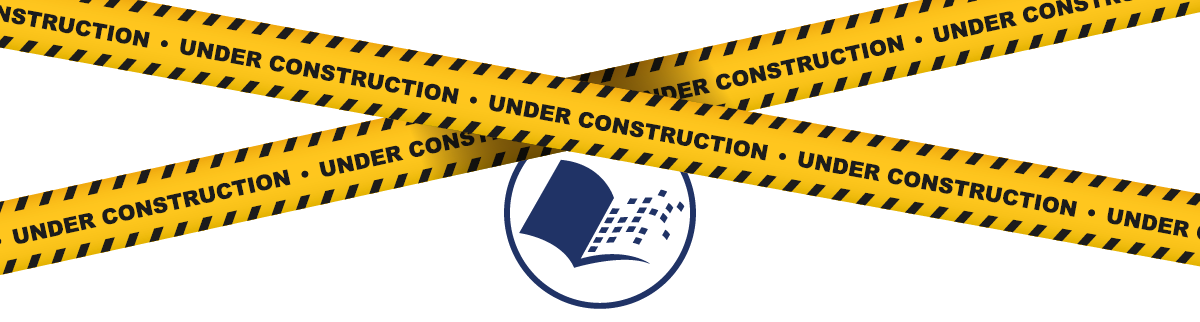 Under construction caution tape