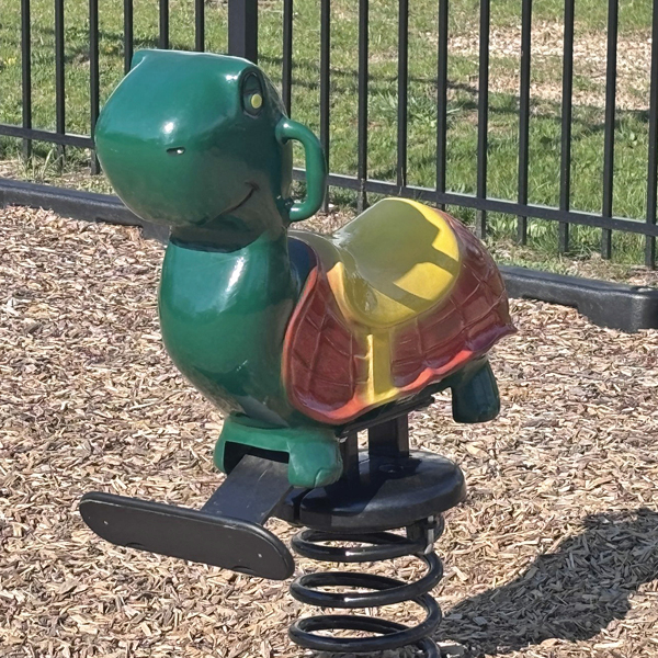 turtle shaped playground spring toy