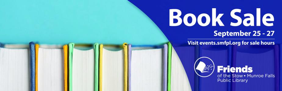 Book Sale September 25-27. click for details
